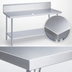 Thumbnail image #3 for Duke 60 Inch x 24 Inch Stainless Steel Work Table with 10 Inch Riser and Undershelf