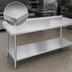 Thumbnail image #3 for Duke Deluxe 316 Series Stainless Steel Work Table with 1-1/8
