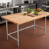 Thumbnail image #3 for John Boos SNB13 36 x 36 Inch Northern Hard Rock Maple Wood Top Work Table with Stainless Steel Base
