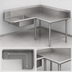 Thumbnail image #3 for John Boos Pro-Bowl L-Shaped Corner Soiled Dishtable, 60