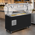 Thumbnail image #3 for Vollrath 2-Series Affordable Portable 3-Pan Refrigerated Cafeteria Serving Station with Breath Guard and Storage Base