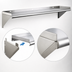 Thumbnail image #3 for Eagle Group 24 x 10 Inch Wall-Mounted Tab-Lock 430 Stainless Steel Wall Shelf