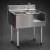 Thumbnail image #3 for Eagle Group 2200 Series 24 Inch x 24 Inch Freestanding Underbar Sink/Blender Module with Left Sink Bowl and Right Blender Recess