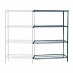 Thumbnail image #3 for Metro Super Erecta AN476K3 Add-On Wire Shelving Unit, 72"W x 21"D x 63"H, 4 Shelves, Metroseal 3 Epoxy Finish