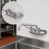 Thumbnail image #3 for Equip 4-Inch Wall Mount Mixing Faucet with 10-Inch Swing Nozzle and Wrist Handles
