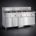 Thumbnail image #3 for Imperial 5-Bank Electric Floor Model Fryer with Built-In Space Saver Filter System, 50 lb. Tanks, Stainless Steel