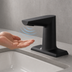 Thumbnail image #3 for T&S Brass WaveCrest Electronic Sensor Lavatory Faucet, 4-Inch Deck Mount, Matte Black, 0.5 GPM