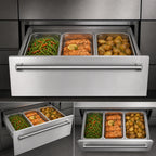 Thumbnail image #3 for Koolmore KM-RWD-30SS 30-Inch Stainless Steel 3-Compartment Digital Warming Drawer