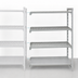 Thumbnail image #4 for Cambro Camshelving Premium 4-Shelf Vented and Solid Add-On Polymer Shelving Unit, 54-Inch W x 21-Inch D x 72-Inch H