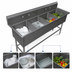 Thumbnail image #3 for John Boos Pro-Bowl 4-Compartment Stainless Steel Sink with 24 x 24 x 14 Inch Compartments