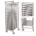 Thumbnail image #3 for Full-Size Mobile End-Load Stainless Steel Pan Rack for 18 x 26-Inch Pans