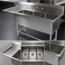 Thumbnail image #3 for John Boos Pro-Bowl 3-Compartment Sink with 18-Inch Left Drainboard, 16-Gauge Stainless Steel, 70-3/16 x 25-1/2 x 44-1/16 Inches