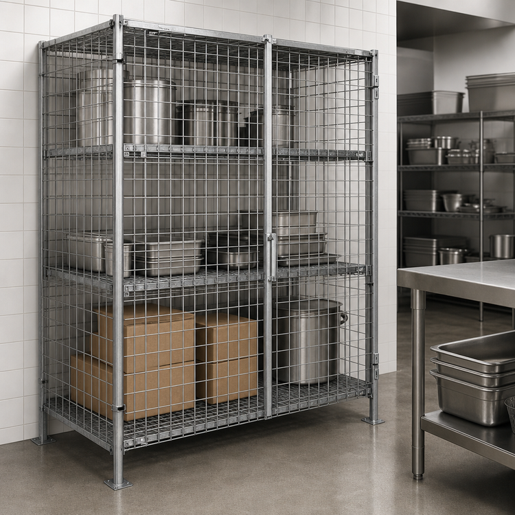 Product image #3 for Metro Super Erecta Stationary Stainless Steel Wire Security Cage