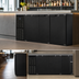 Thumbnail image #3 for Continental Refrigerator BB79SN Shallow Depth Refrigerated Back Bar Cooler with 3 Solid Doors