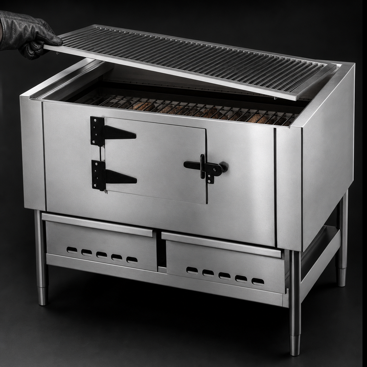 Product image #3 for Titan JLB-72 72-Inch Wood-Burning Log Broiler