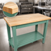 Thumbnail image #4 for John Boos Classic Country 48 x 25 Inch Wood Top Work Table with 1-1/2 Inch Edge Grain Maple Top