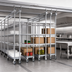 Thumbnail image #3 for Master Trak Overhead Track Mobile Unit Kit for 30-Inch Deep Shelves, 86-Inch Posts, 900 lb Capacity