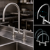Thumbnail image #3 for Equip 8-Inch Centers Deck Mount Mixing Faucet with 9-Inch Swivel Gooseneck and Wrist Handles