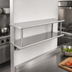 Thumbnail image #3 for Eagle PTS-2448-2 48-Inch x 24-Inch Pass-Thru Shelf with Overshelf, Wall-Mounted Stainless Steel