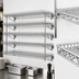 Thumbnail image #3 for QuadTruss 5-Tier Piggyback Wall-Mounted Wire Shelf Kit, 30W x 18D, Chrome