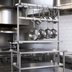 Thumbnail image #3 for Eagle Group Table-Mounted Triple-Bar Aluminum Pot Rack for 84-Inch Tables