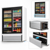 Thumbnail image #3 for Everest Refrigeration Two-Section Reach-In Glass Door Merchandiser Refrigerator, 48 Cu. Ft., Sliding Doors, Bottom Mounted