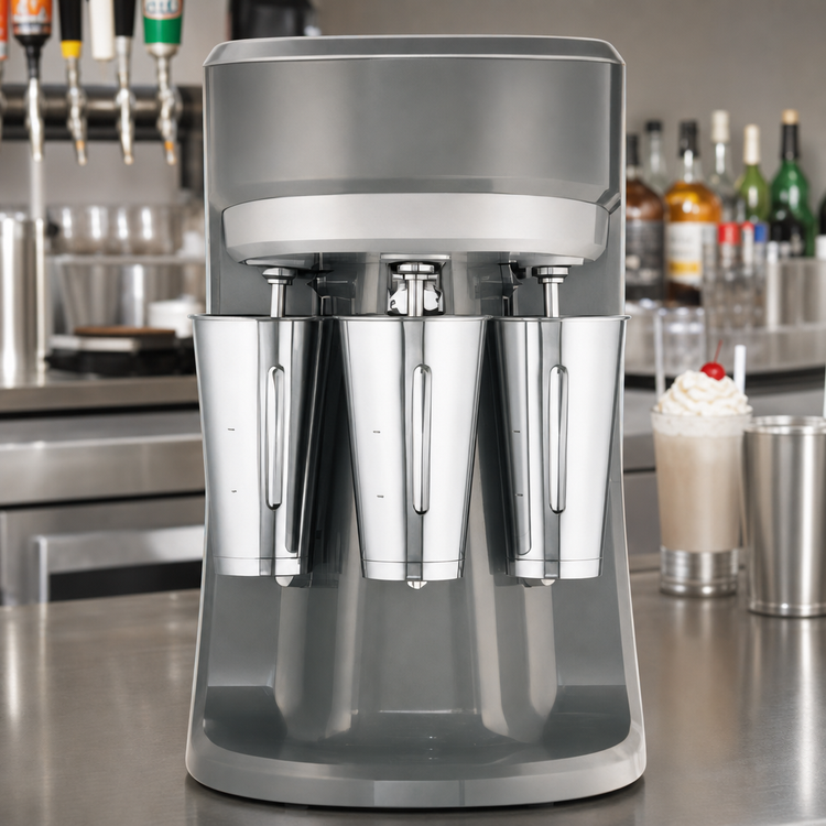 Product image #3 for Hamilton Beach Commercial HMD400R-CE Triple Spindle Drink Mixer, 3-Speed, 240V