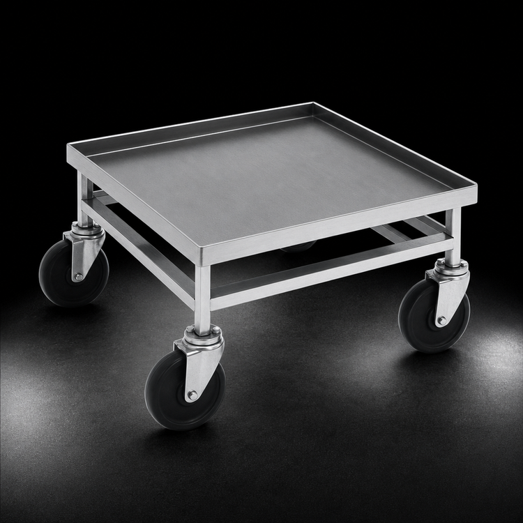 Product image #3 for Aluminum Single-Stack 20 x 20 Cup/Glass Rack Dolly