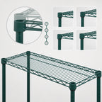 Thumbnail image #3 for Eagle Group Valu-Gard QA1872VG 72" W x 18" D Wire Shelf, Green Epoxy, 600 lb Capacity Case of 2