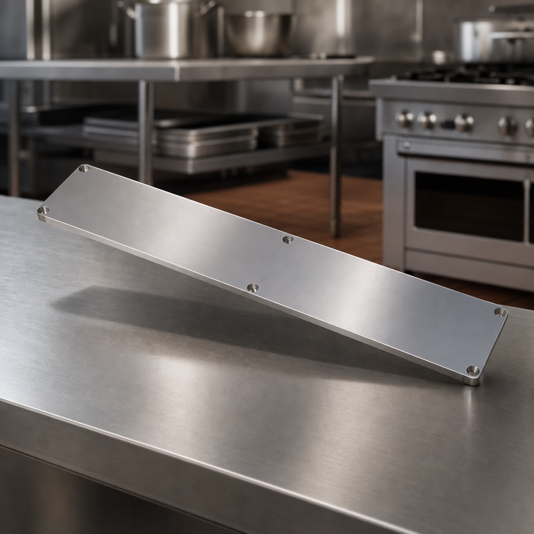 Product image #3 for Sapphire Manufacturing 18-Gauge Stainless Steel Undershelf for Commercial Work Tables