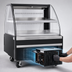 Thumbnail image #3 for Everest Refrigeration 37-1/4 Inch Wide Horizontal Open Display Merchandiser, 7.4 Cu. Ft., Self-Contained R290, Black