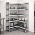 Thumbnail image #3 for Fermostock 5-Tier Corner Expansion Polymer Shelving Unit, 31