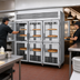 Thumbnail image #3 for Turbo Air PRO Series Pass-Thru Heated Pizza Holding Cabinet, 3-Section, 12 Half Glass Doors