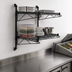 Thumbnail image #3 for Quantum Wall-Mounted Cantilever Double Shelf Wire Shelving Unit, 36