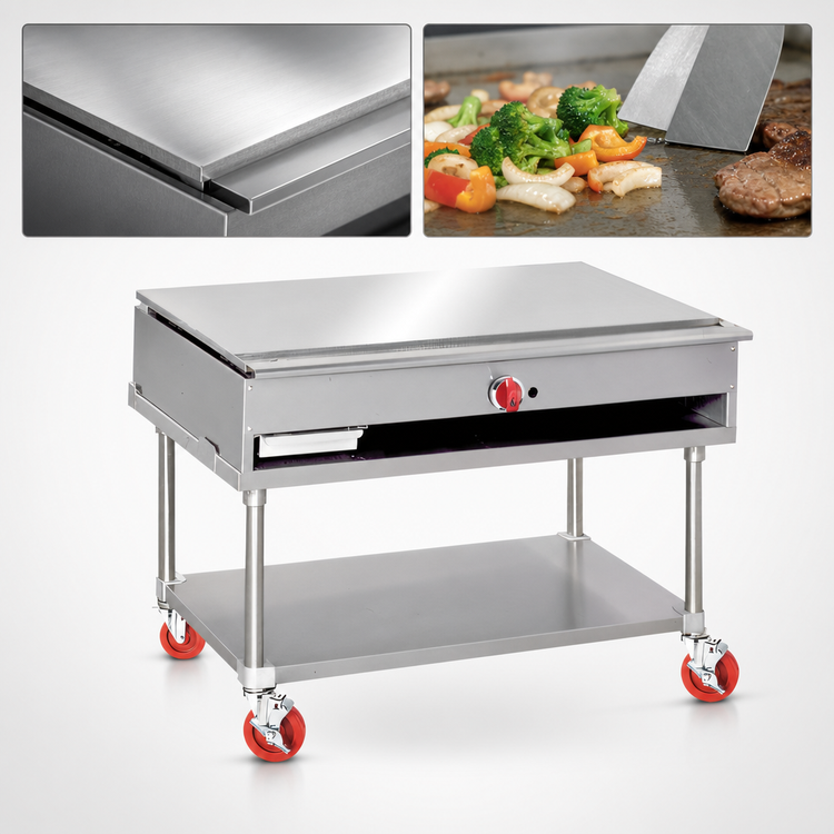 Product image #3 for American Range Culinary Series 24-Inch Gas Teppan-Yaki Japanese Style Griddle