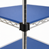 Thumbnail image #3 for QuadPlus 72-Inch W x 18-Inch D Solid Blue Polymer Shelf Mat with Gray Epoxy Wire Frame