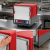 Thumbnail image #3 for Metro C5 3 Series Red Under Counter Low-Watt Heated Holding and Proofing Cabinet with Full Solid Door and Lip Load Slides