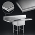 Thumbnail image #3 for Steel Works Stainless 1-Compartment Stainless Steel Sink with Left & Right Drainboards, 72-Inch