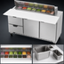 Thumbnail image #4 for Beverage-Air 72-Inch Three-Section Sandwich Prep Table with 17-Inch Cutting Board, 8-Pan Top, 2 Doors, and 2 Drawers