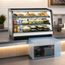 Thumbnail image #3 for Federal Industries 48 Inch Countertop Rear-Mount Self-Contained Refrigerated Deli Display Case, Full-Service, Curved Glass Front