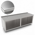 Thumbnail image #3 for John Boos Open Front Cabinet Base Work Table with 14-Gauge Stainless Steel Top, 144 x 24 Inches, 1-1/2 Inch Rear Riser