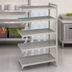 Thumbnail image #4 for Cambro Camshelving Premium 5-Shelf Vented Add-On Polymer Shelving Unit, 18 x 36 x 64 Inches, Speckled Gray