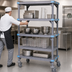 Thumbnail image #3 for Millenia Mobile Polymer Starter Shelving Unit with 4 Open Grid Shelves, 54W x 24D x 86H