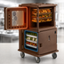 Thumbnail image #4 for Cambro Ultra Camcart Front-Loading Heated Food Pan Carrier with Heated Top Door Only, 2-Compartment, 110V