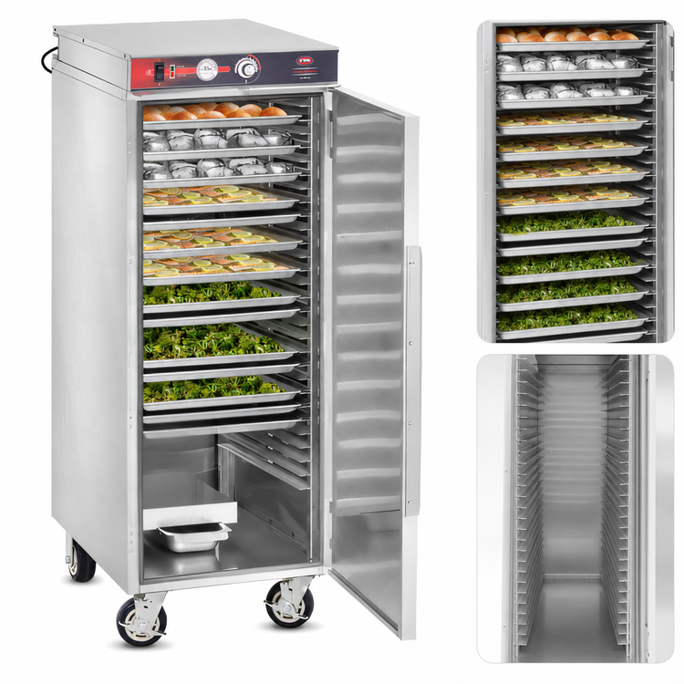 Product image #3 for FWE 3/4 Height Non-Insulated Heated Transport Cabinet for 14 Full-Size Sheet Pans