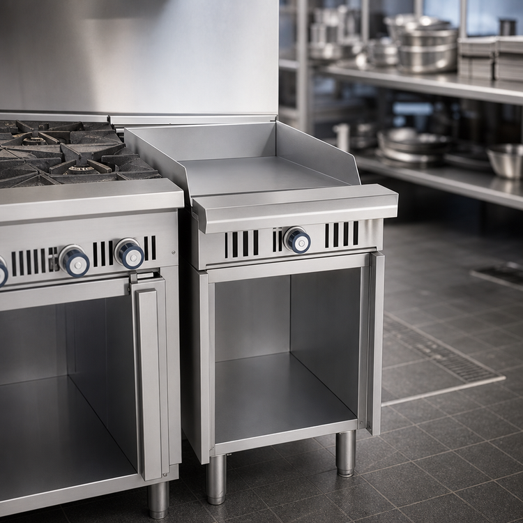 Product image #3 for Imperial Spec Series 12-Inch Gas Griddle Add-A-Unit Floor Model with Open Cabinet Base