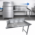 Thumbnail image #3 for Advance Tabco Right-Side Clean Straight Dish Table with 10-1/2 Inch Backsplash, 35 x 30 Inches, 304 Stainless Steel