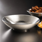 Thumbnail image #3 for American Metalcraft HMRD08 34 oz Hammered Stainless Steel Round Serving Bowl, 8.5 in Diameter Case of 6
