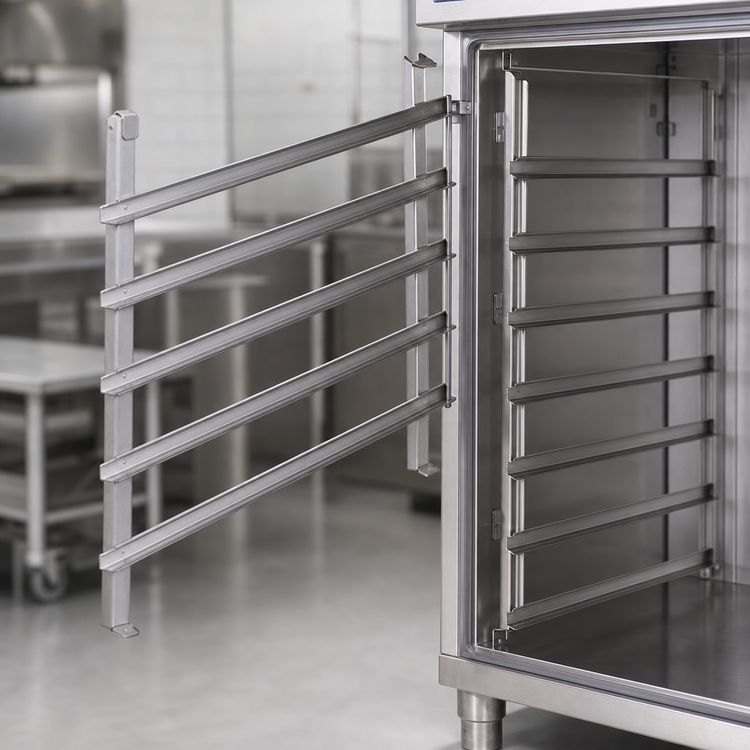 Product image #3 for RATIONAL Type 62 Hinging Rack for 6 2/1 GN Pans, 2-5/8 Inch Rail Spacing