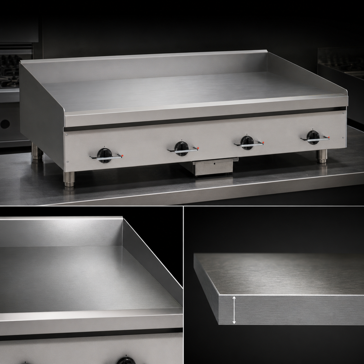 Product image #3 for Wolf WEG48E Heavy Duty Electric Countertop Griddle with 48 x 24-Inch Polished Steel Cooking Surface
